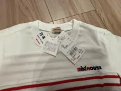 ミキハウス タグ付き！袋付き！長袖 ロゴＴシャツ ロンT 110cm