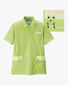 ナースリー 半袖ポロシャツ カエルサン 吸汗速乾 サイズS