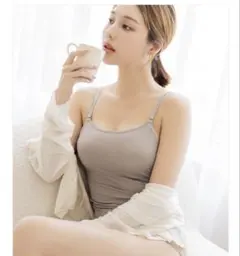 【新品未使用・匿名配送】tu-hacci 楽盛りブラトップ 接触冷感 Uネック