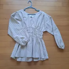 AZUL BY MOUSSY ストライプ柄 長袖ブラウスのサムネイル