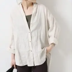 Spick&Span リネン長袖シャツ オーバーサイズのサムネイル
