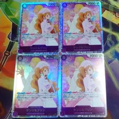 ワンピースカード　サンジ＆プリン　SR　４枚セット