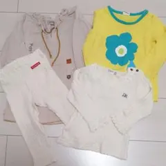 Tシャツ　トップス　女の子　80　ワンピース　セット