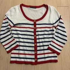 INGNI ストライプ 長袖カーディガン