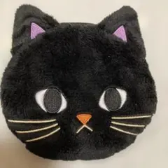 モロゾフ　ミートントリートポーチ　黒猫 フェイス型 ポーチ ぬいぐるみ素材のサムネイル