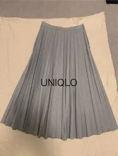 UNIQLO グレー プリーツスカート ロング