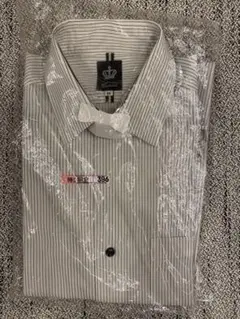 【即購入OK】ワイシャツ　ストライプ　白　Mサイズ