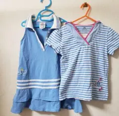 値下げ！adidas フード付きTシャツ＆フリルドレスセット