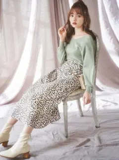 【GRL】Vネックニットトップス ミントグリーン　数回着用