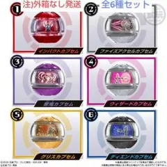 仮面ライダーゼッツ SGライダーカプセム01　全6種セット