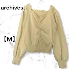アルシーヴ archives フロントギャザー　ニット　プルオーバー　Mのサムネイル