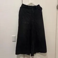 ブラック デニム ロングスカートのサムネイル