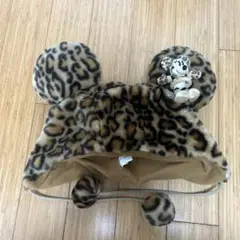 ヒョウ柄ミッキーハット ミニー付き