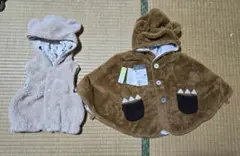 BRANSHESブランシェスクマ耳ケープとベスト