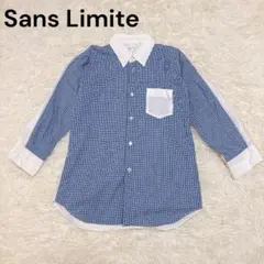 【名作】Sans Limite 切り替え ギンガムチェック シャツ ギャルソンのサムネイル