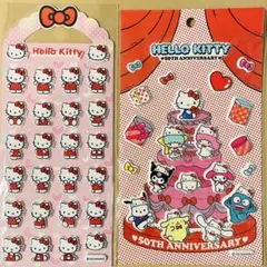 サンリオ　ハローキティー　ぷっくりシールセット キティー50周年　海外正規品