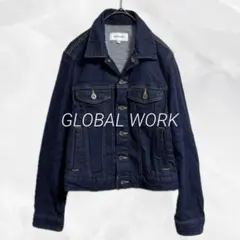 a1678 グローバルワーク　デニムジャケットM インディゴブルー　トラッカーのサムネイル