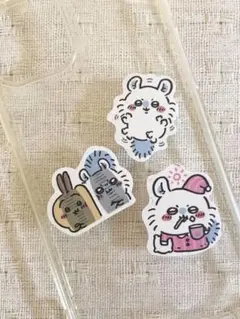 34 ちいかわ　モモンガ　ステッカー　セット　ハチワレ　うさぎ　くりまんじゅう