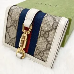 【極美品】　グッチ　折財布　ニュージャッキー　シェリーライン　gg スプリーム