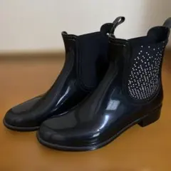 igor レインブーツ サイドゴア スタッズ ブラックのサムネイル