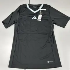 adidas ブラック Tシャツ Vネック ポケット付き　レフェリージャージ