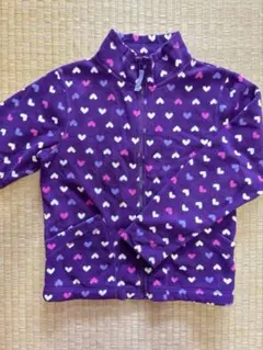 子供服☆ユニクロ フリース ジャケット ジャンパー☆紫 パープル☆140