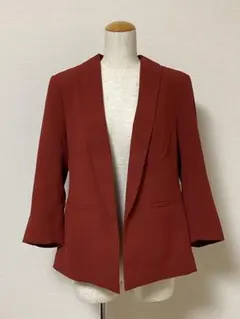 H&M ジャケット レディース アウター ゆったり 赤 テーラード きれいめ