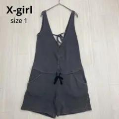◆ X-girl エックスガール ショートパンツ パイル生地 オールインワンのサムネイル