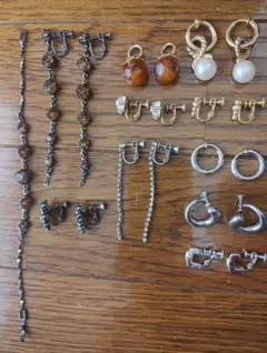 イヤリングとブレスレット一式