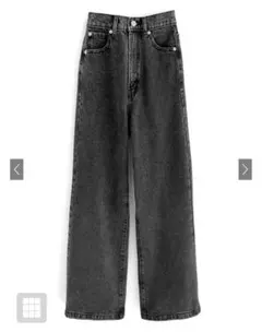 GRL ハイウエストセミワイドデニムパンツ[fo1843]