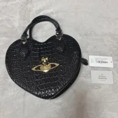 Vivienne Westwood ハート型ハンドバッグ ブラック