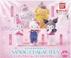 サンリオキャラクターズ　ミニチュアチャーム　ライブキャラクター　マイメロディ