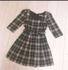 dazzlin チェックワンピース お呼ばれ デート マカロン エミリアウィズ