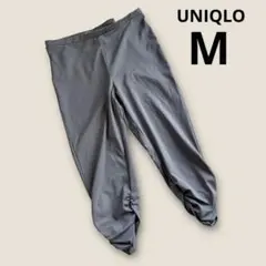 UNIQLO ドライストレッチレギンス パンツ　クロップド丈　グレー　M