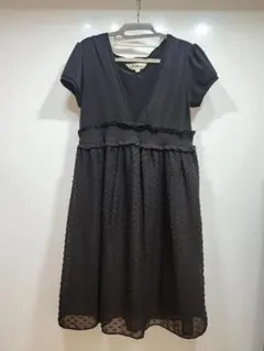 SWEETMOMMYスウィートマミーマタニティ産後ワンピース 黒 ドット