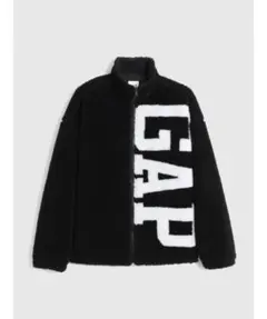 GAP フリースジャケット 黒/白