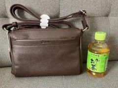 Dakota ダコタ ショルダーバッグ コンパクト　茶　牛革　新品
