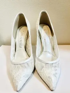 DIANA Cinderella レースパンプス 23.5センチ ヒール7センチ - メルカリ
