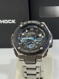 【極美品】G-SHOCK GST-W100D-1A2JF 電波ソーラー 楽天市場】カシオ Gショック GST-W100D-1A2JF G-STEEL 電波