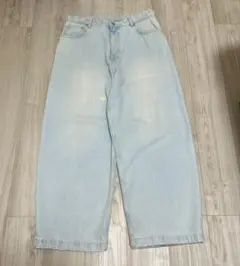 【tig着用】ZARA エクストラバギーデニム ライトブルー　オーバーダイ