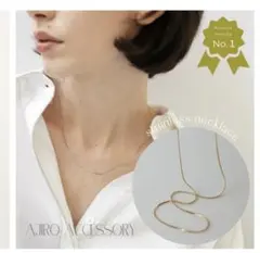 ajiro　ネックレス　サージカルステンレス　ゴールド