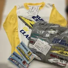 新幹線デザインTシャツ、パーカー110サイズとアイロンワッペンセット