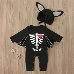 未使用ハロウィン ベビー ロンパース バットマンコスプレ 着ぐるみ [70cm