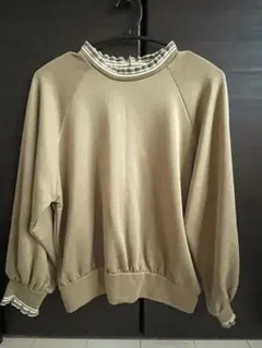 レディース スウェット トレーナー トップス　 ベージュ