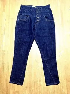 and it_ デニムパンツ サルエルデニム ボタンフライ Sサイズのサムネイル