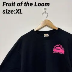 【US古着】フルーツオブザルーム 半袖シャツ Tシャツ ワンポイントロゴ XL