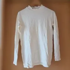 ホワイト 長袖 カットソーMサイズ