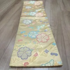 可憐&極美品【袋帯 佐賀錦 和装小物 正絹 帯 付け下げ 訪問着 着物 西陣織】