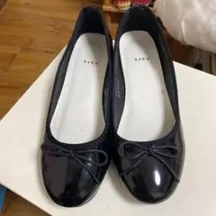 パンプス バレエシューズ 黒