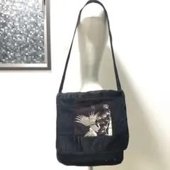 未使用 千草 鳥和柄 リメイク ハンドメイド ワンショルダーバッグ トートバッグ